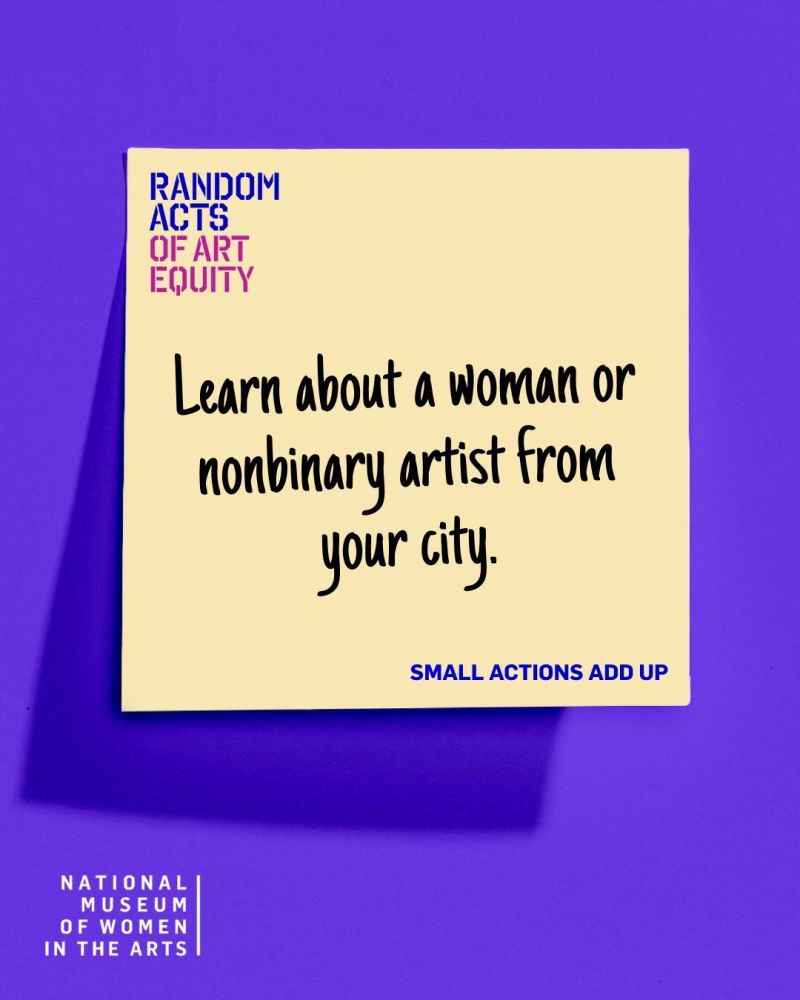 A yellow square note with black text on a vibrant purple background.