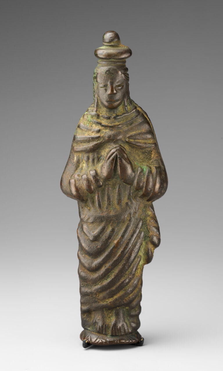 Unknown artist, Virgin Mary Pendant, 16th–17th century; Brass, 5 3/4 x 2 x 3/4 in.; Metropolitan Museum of Art, Gift of Ernst Anspach; inv. 1999.295.9