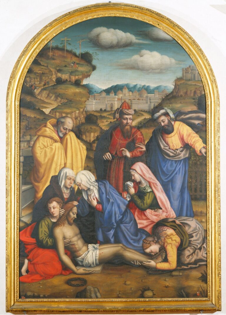 Suor Plautilla Nelli, Lamentation of Christ, 1550; Oil on panel, 113 3/8 x 75 1/2 in.; Convent of San Marco, Florence